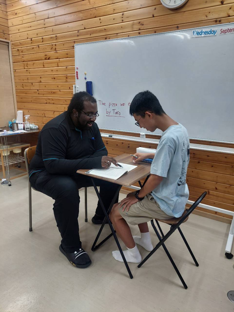 中学生の個別指導レッスンの様子